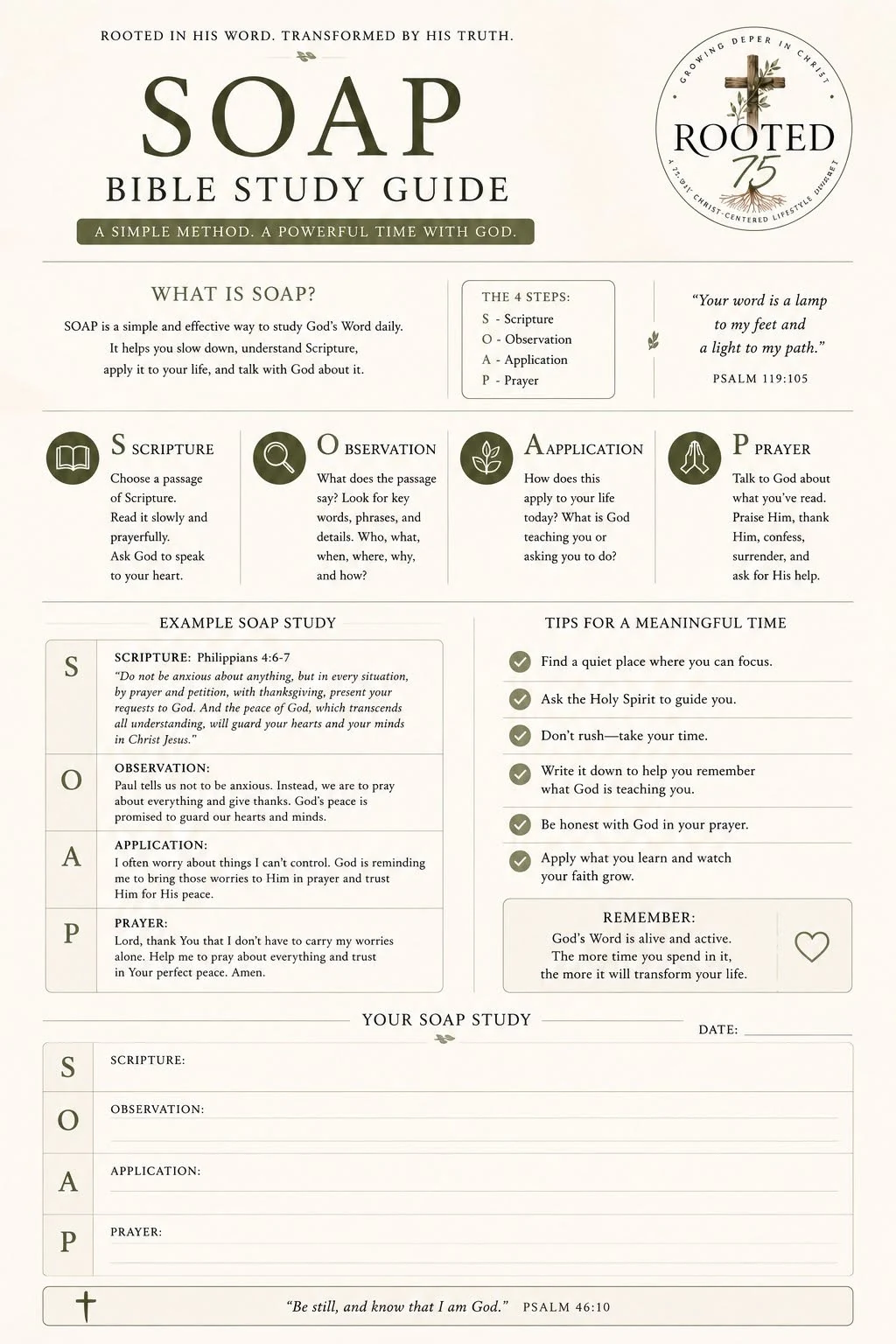 SOAP Bible Study Guide preview