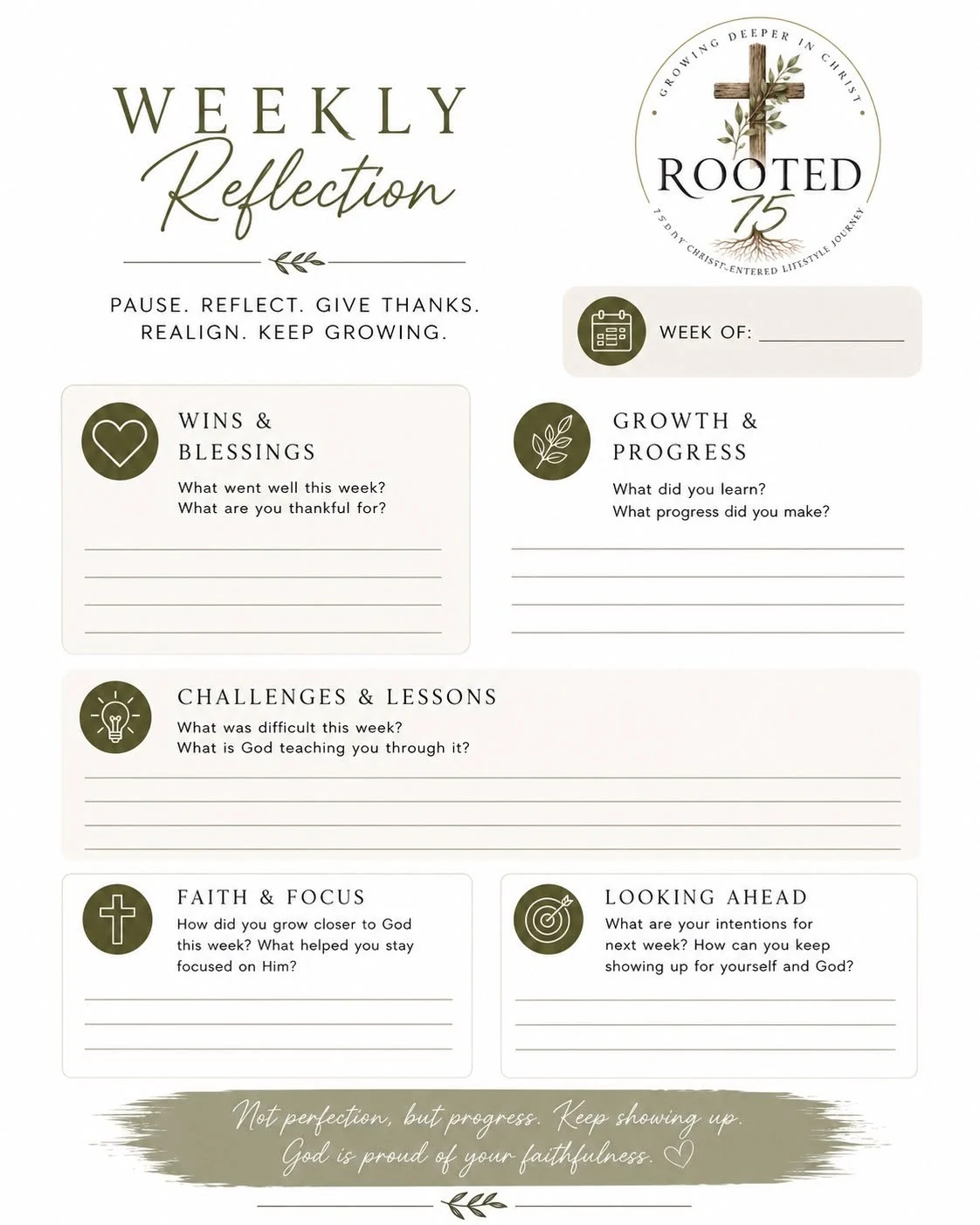 Weekly Reflection preview